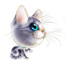 Схема вышивки «котик»