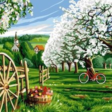 Схема вышивки «Пейзаж»