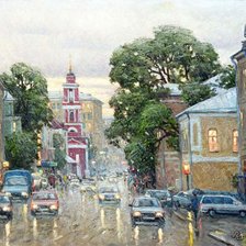 Схема вышивки «Дождливый день»