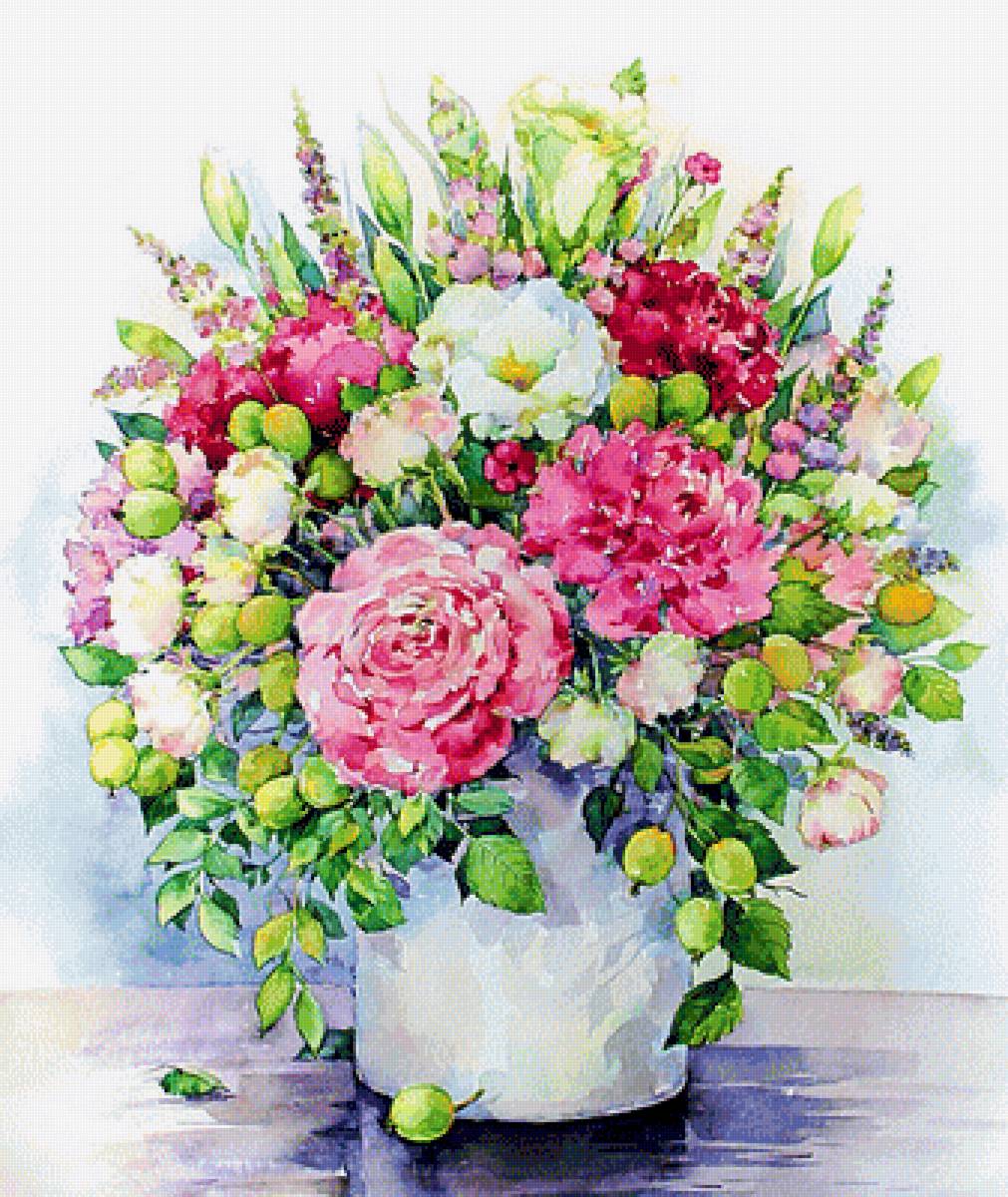 Натюрморт. - цветы, живопись., натюрморт - предпросмотр