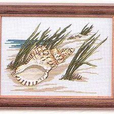Схема вышивки «ракушка в траве»