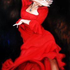 Схема вышивки «Фламенко»