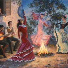 Схема вышивки «Вечер фламенко»