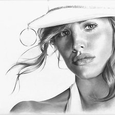 Схема вышивки «Девушка»