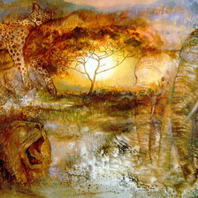 Схема вышивки «АфрикаЕленыБартеневой»