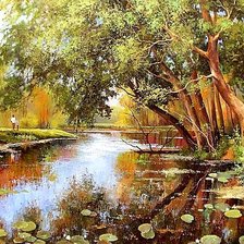 Схема вышивки «Пейзаж.»