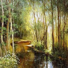 Схема вышивки «Пейзаж.»