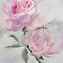 Схема вышивки «две розы»