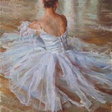 Схема вышивки «Балерина»