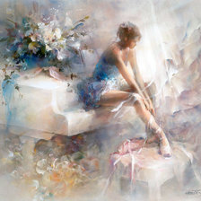 Схема вышивки «Балерина»