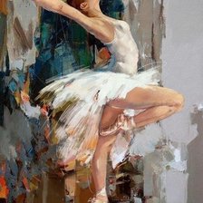 Схема вышивки «Балерина»