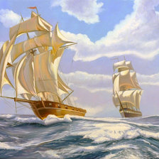 Схема вышивки «В море»