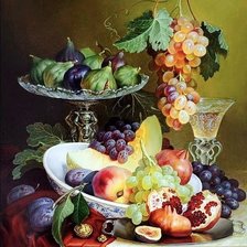 Схема вышивки «натюрморт с вином»