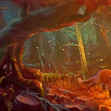 Схема вышивки «ЛИС»