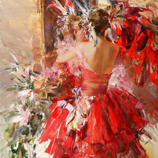 Схема вышивки «Балерина»