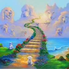 Схема вышивки «собачий рай»