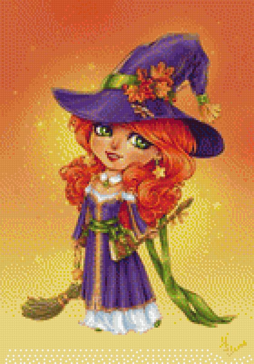 ведьмочка - девочка, ведьма - предпросмотр