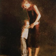 Схема вышивки «Мама с сыном»