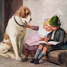 Схема вышивки «урок рисования»