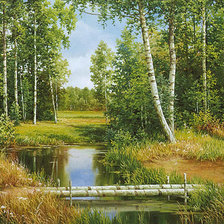 Схема вышивки «роща»