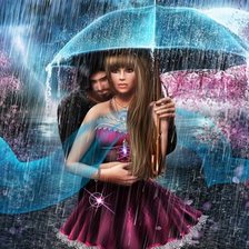 Схема вышивки «Он и она»