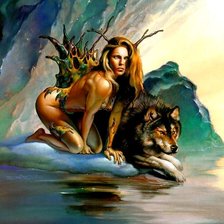 Схема вышивки «Волчица 2»