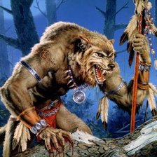 Схема вышивки «волк»