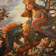 Схема вышивки «сирены»