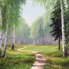 Схема вышивки «Худ. Деревенчук Вл. Березняк»