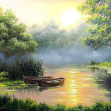 Схема вышивки «Пейзаж,»