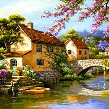 Схема вышивки «Весна в Провансе»