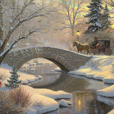 Схема вышивки «Зима»