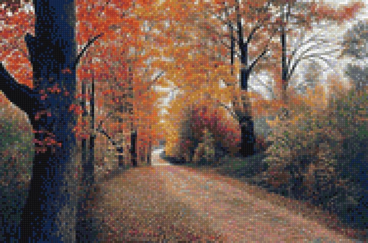 осенняя дорога - предпросмотр