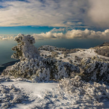 зима в горах