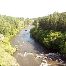 Схема вышивки «Река Миасс»