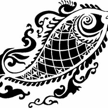 Схема вышивки «рыбка золотая»