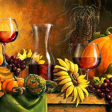 Схема вышивки «Осенний натюрморт.»