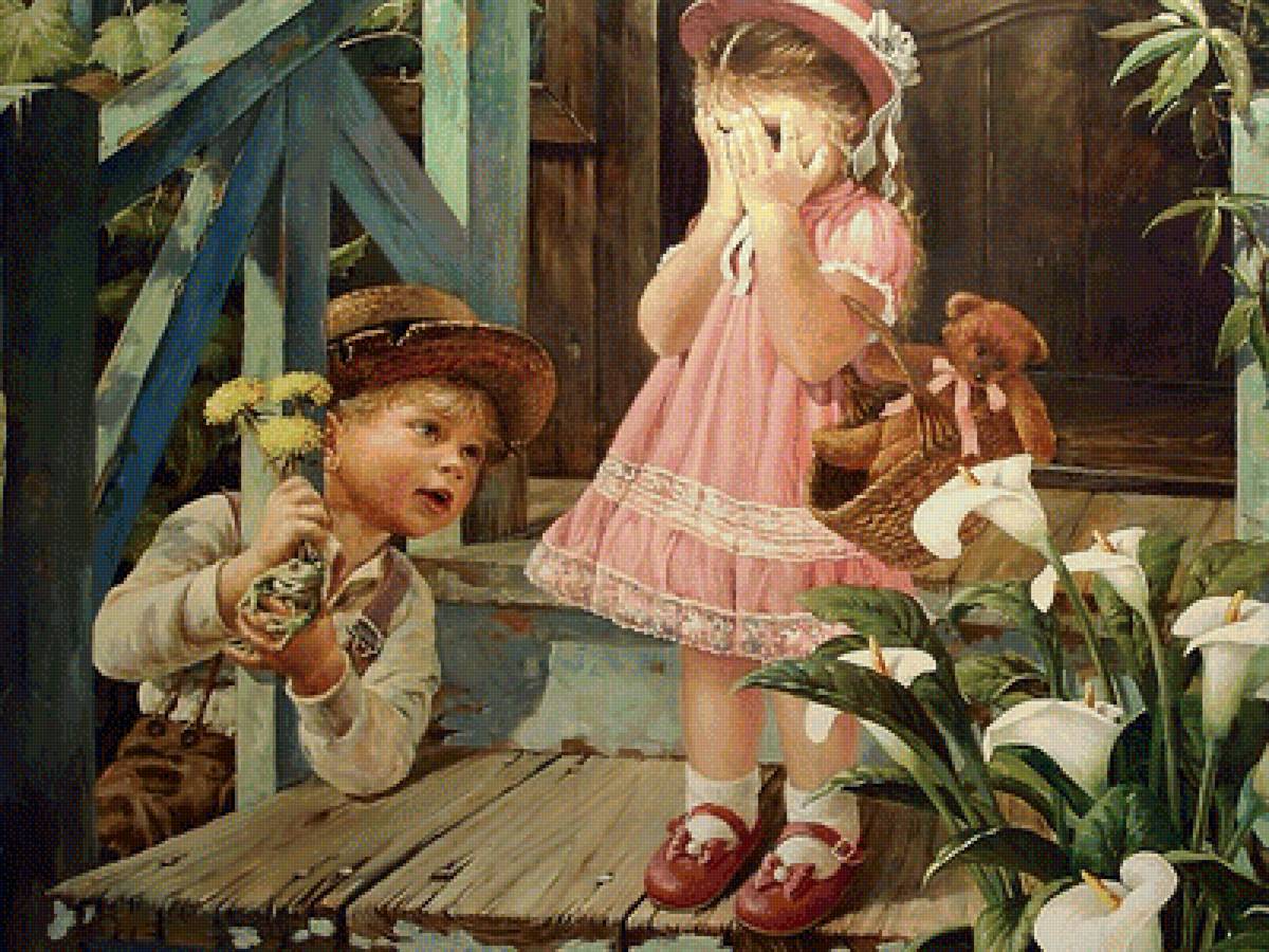 первая любовь - картина - предпросмотр