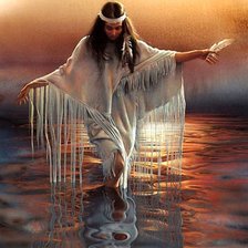 Схема вышивки «Индианка»