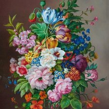 Схема вышивки «kvety»