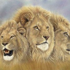 Схема вышивки «Грозное трио»