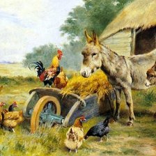 Схема вышивки «Сельский дворик»