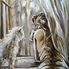 Схема вышивки «Чаепитие..»