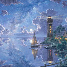 Схема вышивки «Light of peace by Abraham Hunter»