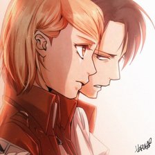 Схема вышивки «Леви и Петра»