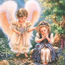 Схема вышивки «ангел хранитель»