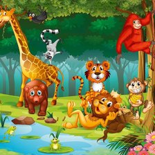 Схема вышивки «Мир зверей 2»