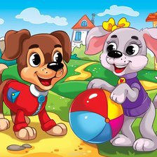 Схема вышивки «Друзья»