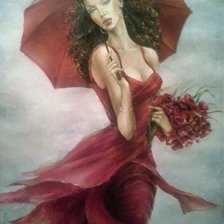 Схема вышивки «девушка»