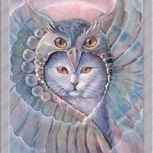 Схема вышивки «сова»